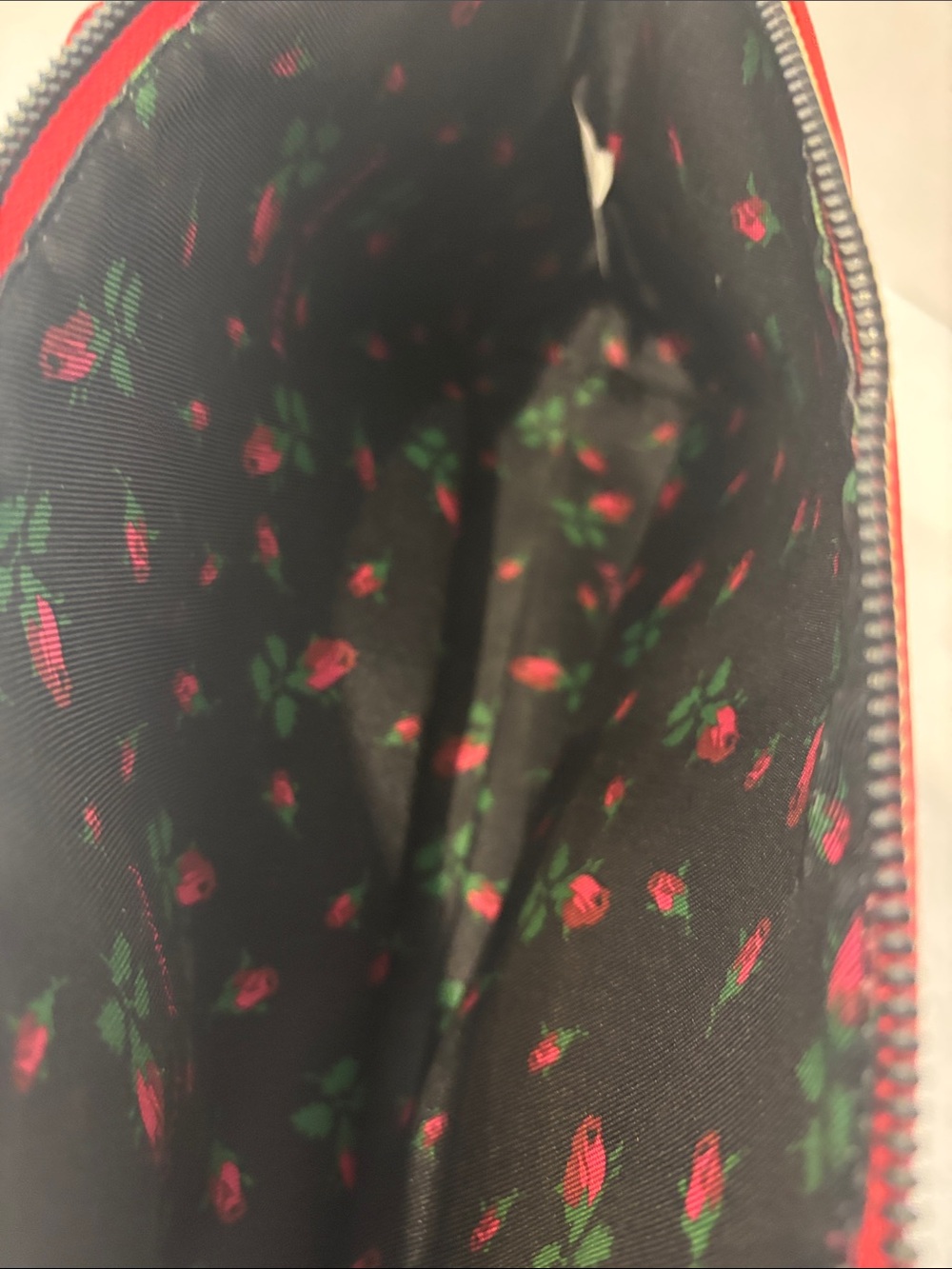 Betsy Johnson Red Bow Accent Women's Large Clutch Bag. - Picture 5 of 8